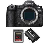 Fotocamera mirrorless Canon EOS R5 Mark II + 1 SanDisk 128GB Extreme PRO CFexpress Type B + 1 Canon LP-E6P + Ebook 20 consigli per foto che colpiscono - Nouvo