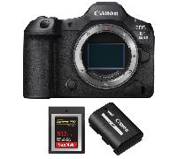 Fotocamera mirrorless Canon EOS R5 Mark II + 1 SanDisk 512GB Extreme PRO CFexpress Type B + 1 Canon LP-E6P + Ebook 20 consigli per foto che colpiscono - Nouvo