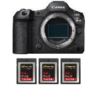 Fotocamera mirrorless Canon EOS R5 Mark II + 3 SanDisk 64GB Extreme PRO CFexpress Type B + Ebook 20 consigli per foto che colpiscono - Nouvo