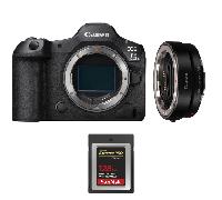 Fotocamera mirrorless Canon EOS R5 Mark II + EF-EOS R + 1 SanDisk 128GB Extreme PRO CFexpress Type B + Ebook 20 consigli per foto che colpiscono - Nouvo
