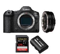 Fotocamera mirrorless Canon EOS R5 Mark II + EF-EOS R + 1 SanDisk 128GB Extreme PRO UHS-II + 1 Canon LP-E6P + Ebook 20 consigli per foto che colpiscono - Nouvo