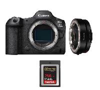 Fotocamera mirrorless Canon EOS R5 Mark II + EF-EOS R + 1 SanDisk 256GB Extreme PRO CFexpress Type B + Ebook 20 consigli per foto che colpiscono - Nouvo
