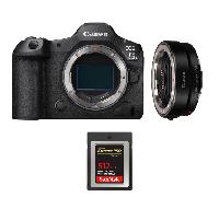Fotocamera mirrorless Canon EOS R5 Mark II + EF-EOS R + 1 SanDisk 512GB Extreme PRO CFexpress Type B + Ebook 20 consigli per foto che colpiscono - Nouvo