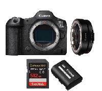 Fotocamera mirrorless Canon EOS R5 Mark II + EF-EOS R + 1 SanDisk 512GB Extreme PRO UHS-II + 1 Canon LP-E6P + Ebook 20 consigli per foto che colpiscono - Nouvo