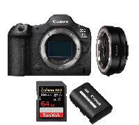 Fotocamera mirrorless Canon EOS R5 Mark II + EF-EOS R + 1 SanDisk 64GB Extreme PRO UHS-II + 1 Canon LP-E6P + Ebook 20 consigli per foto che colpiscono - Nouvo