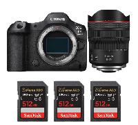 Fotocamera mirrorless Canon EOS R5 Mark II + RF 10-20mm f/4 L IS STM + 3 SanDisk 512GB Extreme PRO UHS-II + Ebook 20 consigli per foto che colpiscono - Nouvo