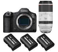Fotocamera mirrorless Canon EOS R5 Mark II + RF 100-500mm f/4.5-7.1 L IS USM + 3 Canon LP-E6P + Ebook 20 consigli per foto che colpiscono - Nouvo