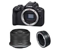Fotocamera Mirrorless Canon EOS R50 24.2MP RF-S 18-45mm IS STM WiFi Bluetooth + Anello EF-EOS R
