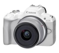 Fotocamera mirrorless Canon EOS R50, Bianco + obiettivo RF-S 18-45mm F4.5-6.3 IS STM