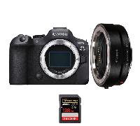 Fotocamera mirrorless Canon EOS R6 Mark II + EF-EOS R + 1 SanDisk 128GB Extreme PRO UHS-II + Ebook 20 consigli per foto che colpiscono - Nouvo