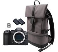 Fotocamera mirrorless Canon EOS R6 Mark II, Nero + zaino + scheda SD + batteria di ricambio