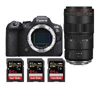 Fotocamera mirrorless Canon EOS R6 Mark II + RF 100mm f/2.8 L Macro IS USM + 3 SanDisk 64GB Extreme PRO UHS-II + Ebook 20 consigli per foto che colpiscono - Nouvo