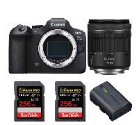 Fotocamera mirrorless Canon EOS R6 Mark II + RF 15-30mm f/4.5-6.3 IS STM + 2 SanDisk 256GB Extreme PRO UHS-II + 1 Canon LP-E6NH + Ebook 20 consigli per foto che colpiscono - Nouvo