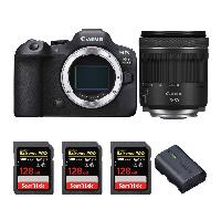 Fotocamera mirrorless Canon EOS R6 Mark II + RF 15-30mm f/4.5-6.3 IS STM + 3 SanDisk 128GB Extreme PRO UHS-II + 1 Canon LP-E6NH + Ebook 20 consigli per foto che colpiscono - Nouvo