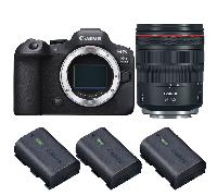 Fotocamera mirrorless Canon EOS R6 Mark II + RF 24-105mm f/4 L IS USM + 3 Canon LP-E6NH + Ebook 20 consigli per foto che colpiscono - Nouvo