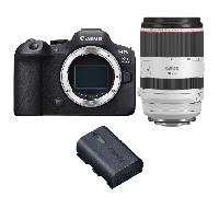Fotocamera mirrorless Canon EOS R6 Mark II + RF 70-200mm f/2.8 L IS USM + 1 Canon LP-E6NH + Ebook 20 consigli per foto che colpiscono - Nouvo