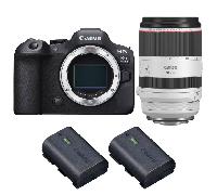 Fotocamera mirrorless Canon EOS R6 Mark II + RF 70-200mm f/2.8 L IS USM + 2 Canon LP-E6NH + Ebook 20 consigli per foto che colpiscono - Nouvo
