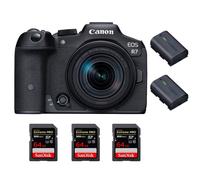 Fotocamera mirrorless Canon EOS R7 + RF-S 18-150mm STM + 3 SanDisk 64GB Extreme PRO UHS-II + 2 Canon LP-E6NH + Ebook 20 consigli per foto che colpiscono - Nouvo