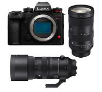 Fotocamera Mirrorless Panasonic Lumix S1R II 47.3MP Full-Frame 24-70mm 70-200mm