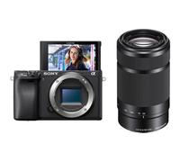 Fotocamera mirrorless Sony a6400 con kit obiettivo 55-210 mm - Nero