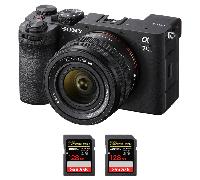 Fotocamera mirrorless Sony A7C II Noir + FE 28-60mm f/4-5.6 + 2 SanDisk 128GB Extreme PRO UHS-II + Ebook 20 consigli per foto che colpiscono - Nouvo
