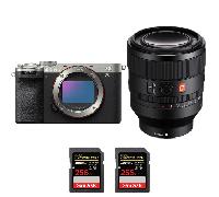 Fotocamera mirrorless Sony A7CR Silver + FE 50mm f/1.4 GM + 2 SanDisk 128GB Extreme PRO UHS-II + Ebook 20 consigli per foto che colpiscono - Nouvo