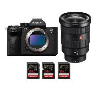 Fotocamera mirrorless Sony A7R V + FE 16-35mm f/2.8 GM + 3 SanDisk 128GB Extreme PRO UHS-II + Ebook 20 consigli per foto che colpiscono - Nouvo
