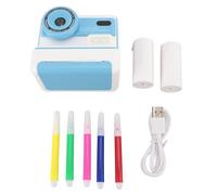 Fotocamera Mtlavishness Print con risoluzione HD 1080P e doppio obiettivo da 48 MP, ideale per catturare momenti preziosi a casa o in viaggio. Schermo IPS da 2,4 pollici, zoom (Blue)
