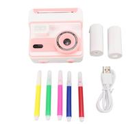 Fotocamera Mtlavishness Print con risoluzione HD 1080P e doppio obiettivo da 48 MP, ideale per catturare momenti preziosi a casa o in viaggio. Schermo IPS da 2,4 pollici, zoom (Pink)
