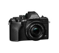 Fotocamera Olympus OM-D E-M10 Mark IV con sistema Micro Quattro Terzi Olympus, sensore da 20 MP, mirino elettronico, video 4K, Wi-Fi, nero, incl. M.Zuiko Digital ED 14-42mm F3.5-5.6 EZ Pancake nero