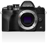 Fotocamera Olympus OM-D E-M10 Mark IV con sistema Micro Quattro Terzi Olympus, sensore da 20 MP, schermo LCD per selfie, mirino elettronico, video 4K, potente messa a fuoco automatica, Wi-Fi, nero