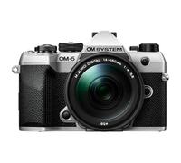 Fotocamera OM SYSTEM OM-5 Mark II Micro Quattro Terzi con obiettivo M.Zuiko Digital ED 14-150mm II, sensore Live MOS da 20 MP, stabilizzazione su 5 assi, IP53, scatto HighRes a mano libera da 50 MP