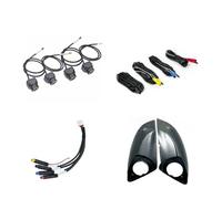 Fotocamera Per Android 3D 360 Vista Panoramica A 360 ° 4 Telecamere Quadrate Con Alloggiamento Specchietto Retrovisore Per BMW 1 2 3 5 7 Serie Retromarcia Telecamera(1022 1080P)