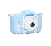 Fotocamera per Bambini, 2000 W Pixel Auto Silicone per Fotocamera Portatile per Bambini per Regalo di Compleanno (Blu)