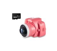 Fotocamera per Bambini con Proiettore, Schermo, Registrazione Video 1080P, Treppiede e Scheda da 64 GB, Giocattolo Regalo per Bambini, Rosa