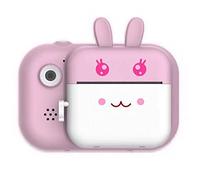 fotocamera per bambini con stampa,fotocamera portatile per bambini per ragazze ragazzi bambini con videocamera con schermo da 2,4 pollici,pixel da 2400 W e registratore video HD 1080p (rosa)