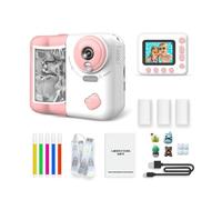 Fotocamera per bambini con stampa istantanea, scatta ora e ottieni ora, mini fotocamera sportiva HD, fotocamera portatile, fotocamera digitale 1080p per bambini