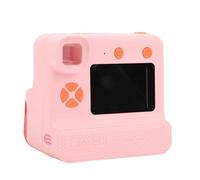 Fotocamera per Bambini, Display a Colori HD Fotocamera per Bambini Arrotondata con Stampa HD da 2,0 Pollici per Uso Interno (PINK)