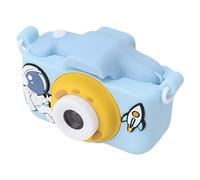 Fotocamera per Bambini, Giocattolo per Fotocamera per Bambini Interessanti Riconoscimento Facciale Digitale Registrazione di Giochi Intelligente 5V per Regali di Compleanno (Blu)