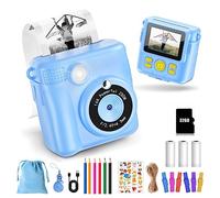 Fotocamera per bambini istantanea 1080P - Zoom digitale 16 x schermo 2,4" fotocamera digitale per bambini con borsa portaoggetti regalo di Natale per bambini dai 3 ai 12 anni