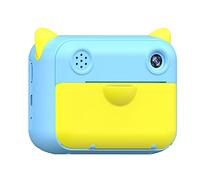 Fotocamera per bambini per selfie con stampa istantanea fotocamera per bambini per ragazze ragazzi con schermo da 2,4 pollici, batteria da 1000 mAh e doppia lente 1080p HD registrazione video (blu)
