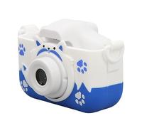 Fotocamera per Bambini, Protezione per gli Occhi Simpatica Ricarica USB Schermo IPS da 2 Pollici Fotocamera per Bambini Video 1080P per Bambini Dai 6 Anni in su per Feste (BLUE)