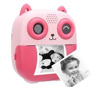 Fotocamera per Bambini Stampa Istantanea, Fotocamera Digitale 1080P 48MP con Schermo TFT da 2,4 Pollici, Fotocamera Portatile per Stampa Termica per Bambini, Fotocamera da (PINK)
