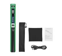 Fotocamera per documenti Scanner wireless portatile con bacchetta portatile, formato A4 900 DPI JPG/PDF schermo LCD formato interfaccia di tipo C con borsa protettiva(Groen)