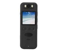 Fotocamera per il Corpo con Registrazione Video e Audio, Fotocamere Panoramiche HD Indossate Dal Corpo 2K, Indossabile Portatile, Obiettivo Rotante a 180 Gradi con (Scheda di