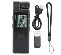 Fotocamera per il Corpo, HD 1080P 1.3 Telecamera Portatile Indossata per Piccoli Corpi, Videoregistratore Tascabile Indossabile con Obiettivo Ruotabile a 180°, Batteria da 1200 MA