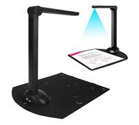 Fotocamera per Scanner di Libri, Visualizzatore Webcam da 10 MP A3 Scanner per Fotocamera per Documenti USB Portatile Pieghevole, Funzione OCR, Visualizzazione in Tempo Reale,