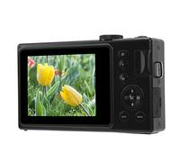 Fotocamera per Vlogging, Selfie Multifunzione Doppio Schermo Impermeabile Zoom 4x La Fotocamera Digitale 4K Impedisce La Registrazione Ciclica delle Vibrazioni con Luce di Riempimento per i Viaggi