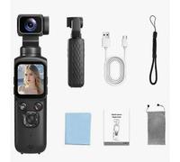 Fotocamera Pocket 3 4K con tracciamento del volto a 330, stabilizzatore gimbal, schermo touch da 1,72 pollici, 64 MP con scheda di me