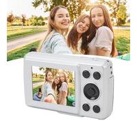 Fotocamera Portatile da 2,4 Pollici, Zoom Digitale 16X 1080P 16MP Messa a Fuoco Automatica Stabilizzazione Multiasse Fotocamera Digitale per Fotografia Video per Bambini (Grigio